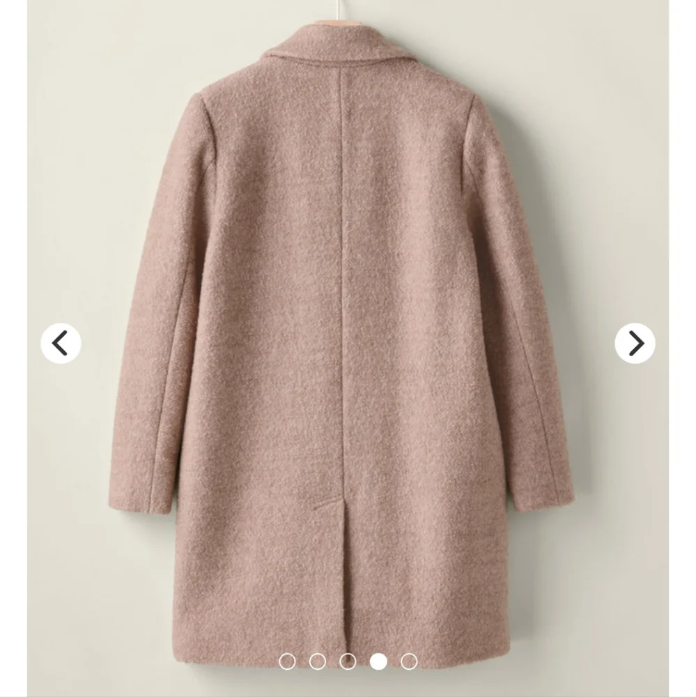 Garnet Hill | Sadie Wool Coat | Small | Nwt | Dusk Pink - Picture 3 of 12